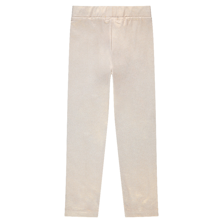 Legging irisé avec coeurs ton sur ton en relief 