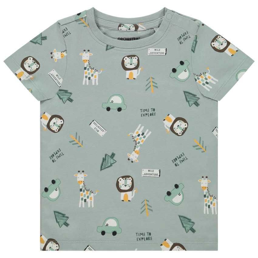 T-shirt manches courtes imprimé fantaisie pour bébé garçon  