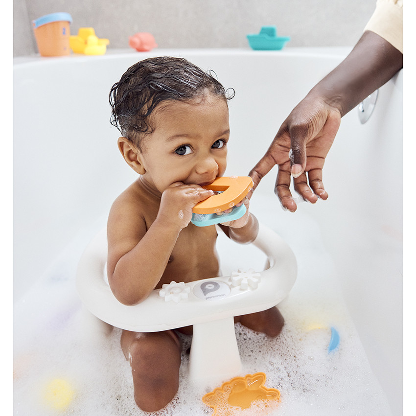 Siège de bain Bébélouga Blanc - Blanc (Prémaman) - Image 1