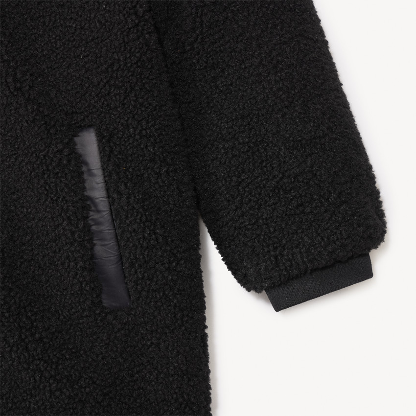 Doudoune réversible sherpa + matelassage triangle pour fille  