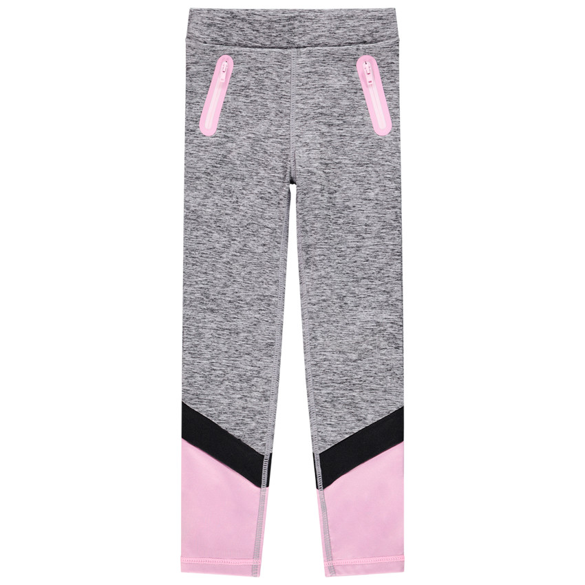 Legging de sport à poches zippées pour enfant fille 