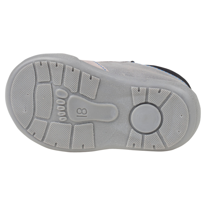 Bottillons en cuir suédé à lacets avec empiècements contrastés 