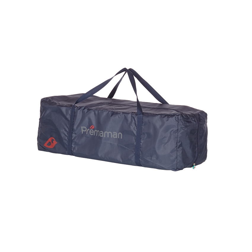 Lit pliant Extra avec fond rehaussable - Bleu-gris 