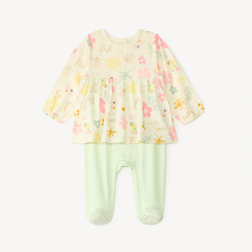 Dors-bien 2-en-1 effet tunique imprimé fantaisie koala pour bébé fille 