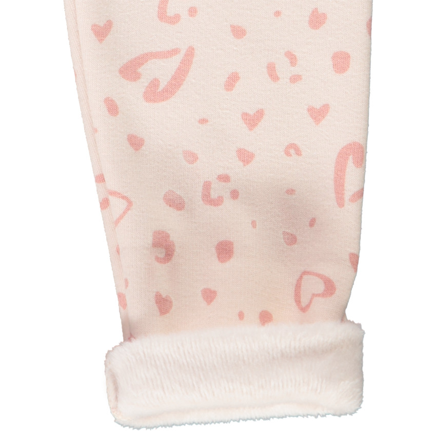 Calecon en jersey imprime coeurs pour bebe fille