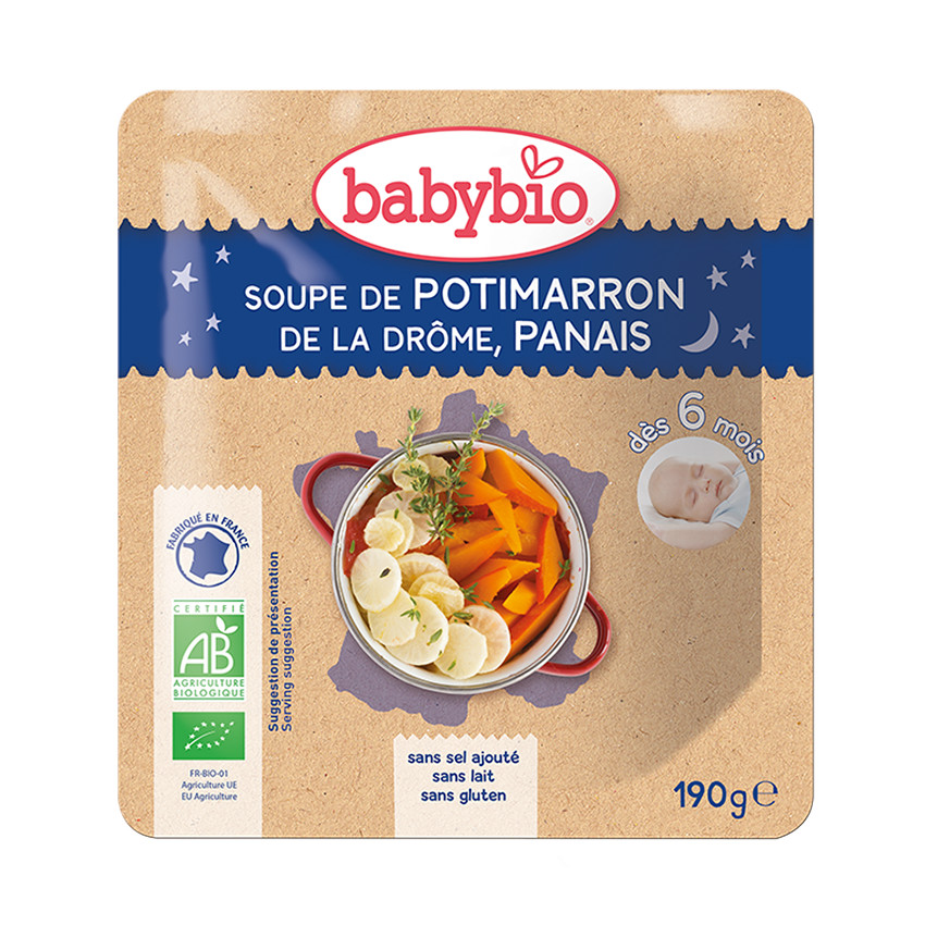 Soupe potimarron et panais bio - 190g 