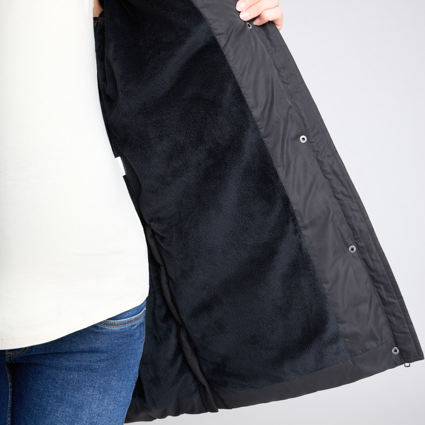 Doudoune évolutive longue et matelassée pour femme 