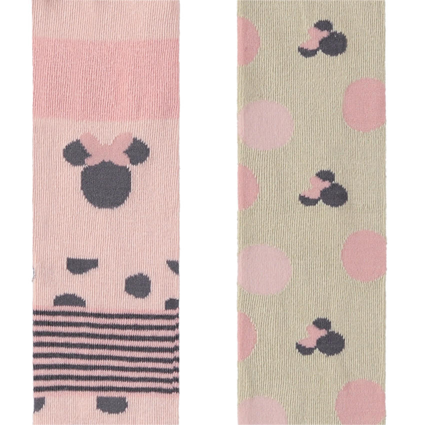 Lot de 2 collants épais imprimé Minnie Disney pour fille 