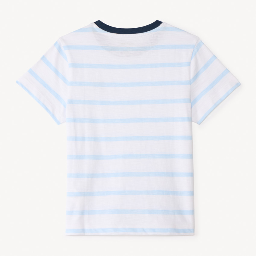 T-shirt manches courtes à rayures horizontales pour garçon 