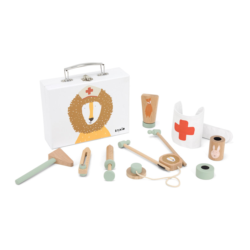 Malette du docteur en bois  