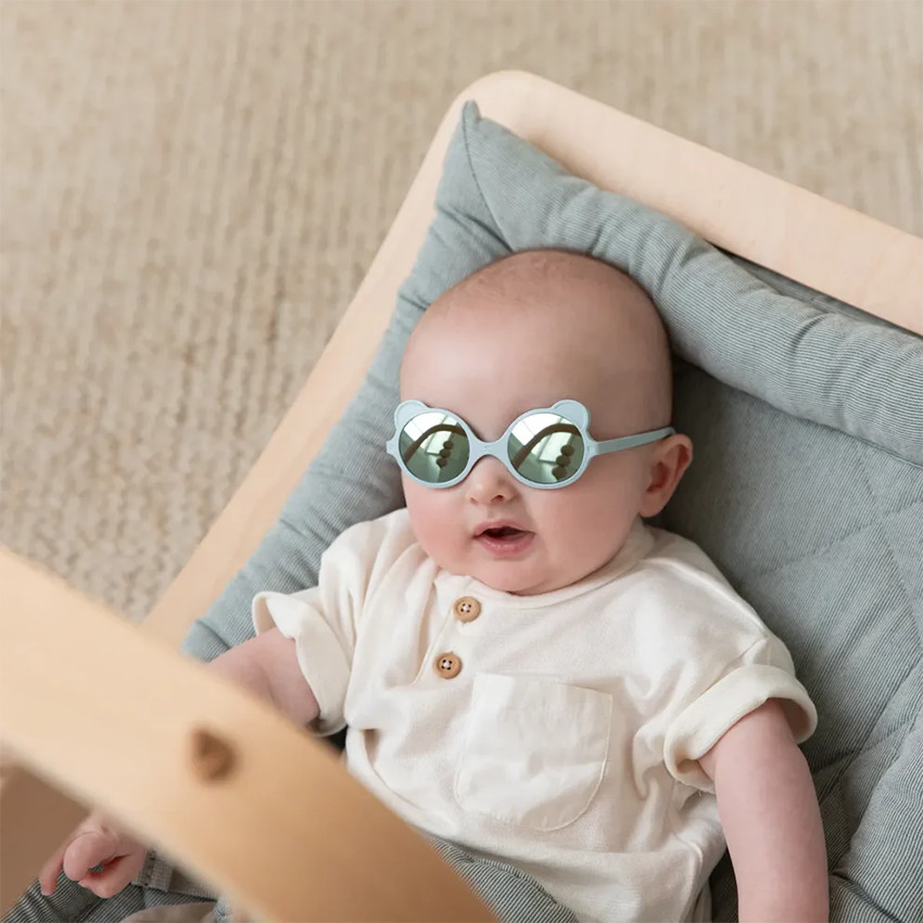 Lunettes de soleil incassables Ourson 1 2 ans bleu ciel Ki et La