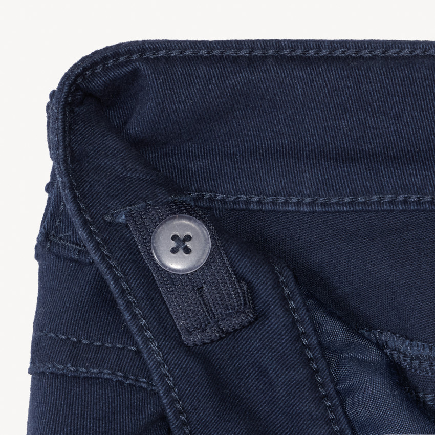 Pantalon slim uni effet crinkle pour garçon 