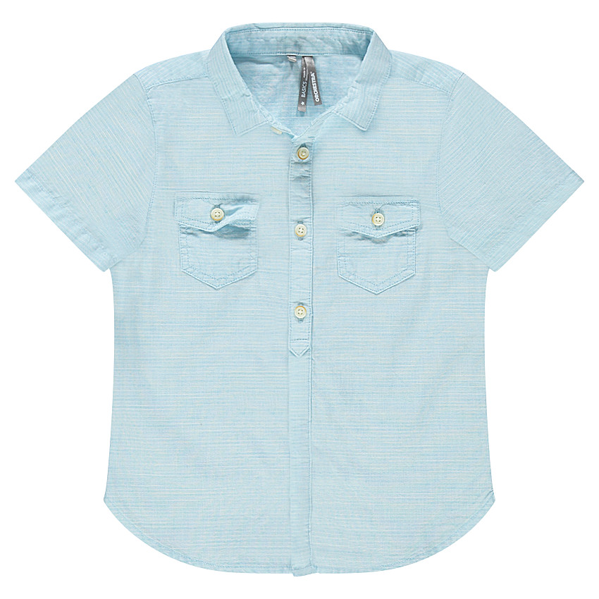 Chemise manches courtes en armure fantaisie 