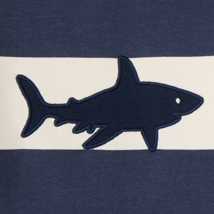 Sweat en molleton avec requin brodé pour garçon 