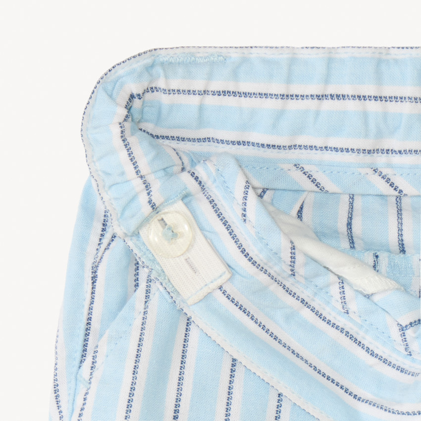 Bermuda rayé en toile pour bébé garçon  