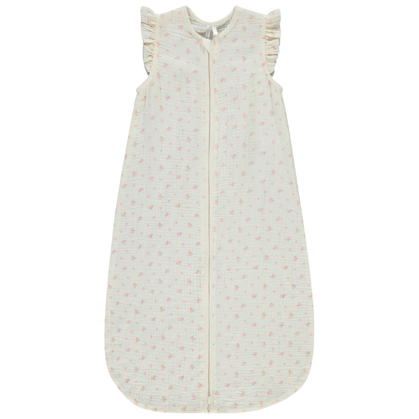 Gigoteuse en double gaze TOG 0.5 imprimé fleurs pour bébé fille 