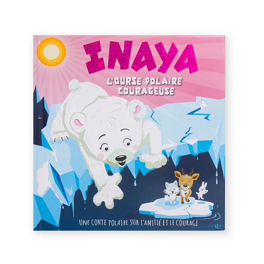 Livre personnalisé Inaya l'ourse polaire courageuse 