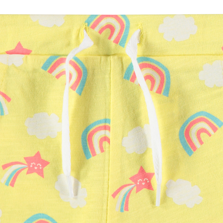 Short en coton imprimé all-over pour bébé fille 