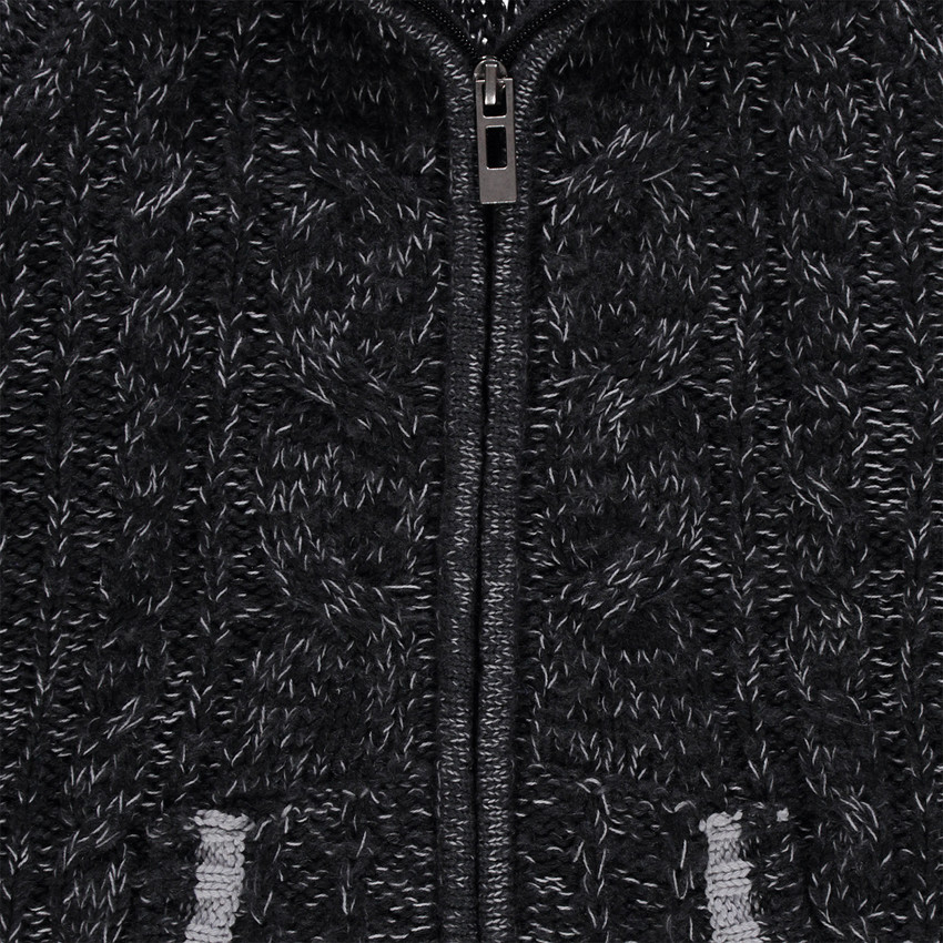 Gilet zippé en maille twistée 