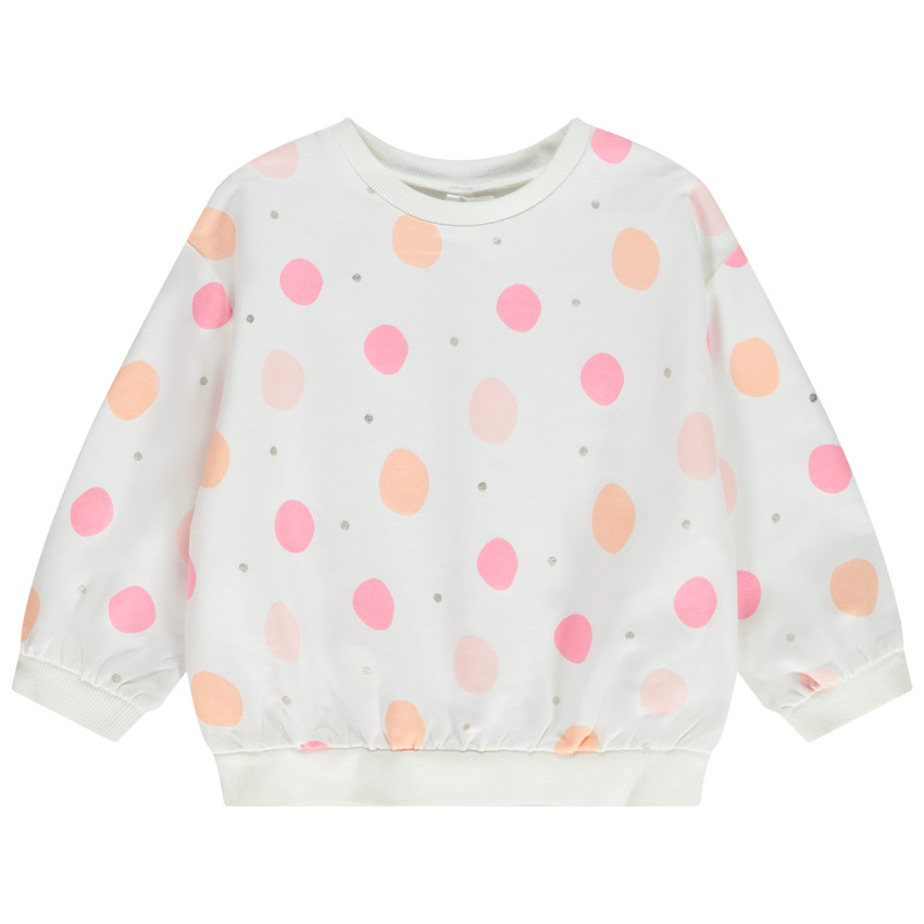 Sweat oversize imprimé fantaisie pour bébé fille