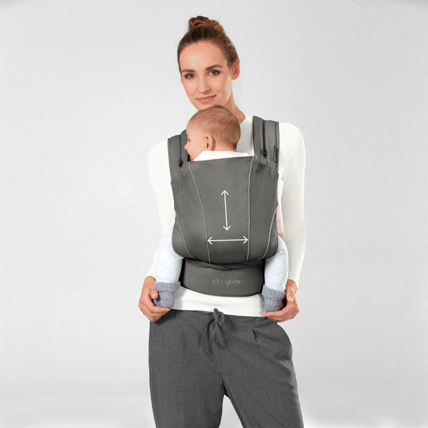 Porte-bébé écharpe Maira Tie - Lavastone Black 