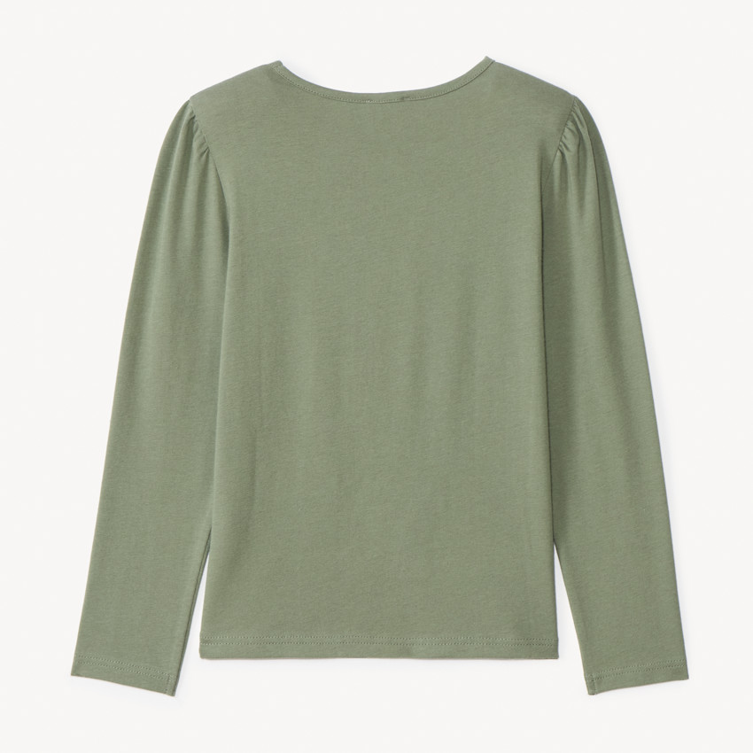 T-shirt manches longues print santiags et broderie pour fille  