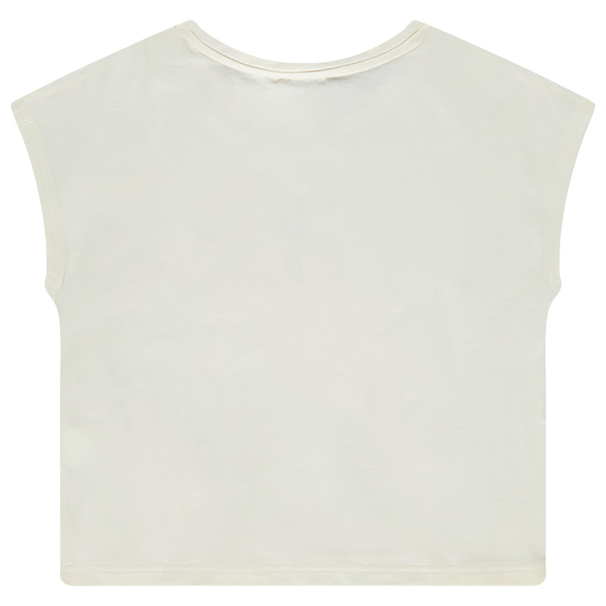 T-shirt manches courtes forme boîte avec licorne pour fille 