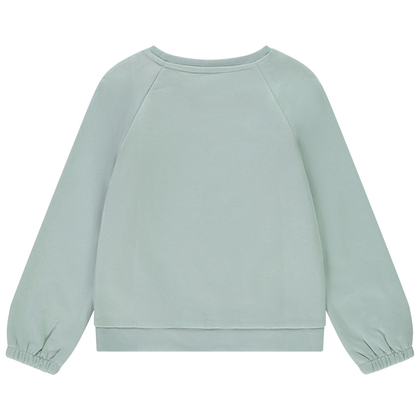 Sweat molleton à strass et paillette pour fille 