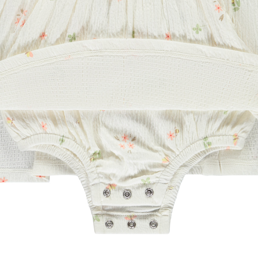 Robe body effet 2 en 1 manches courtes fantaisie pour bébé fille  