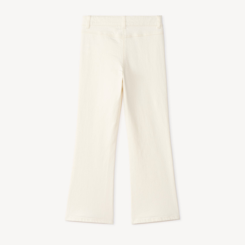 Jean flare avec poches plaquées pour fille 