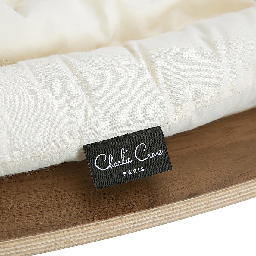 Transat Levo en bois de Noyer – Assise Organic White 