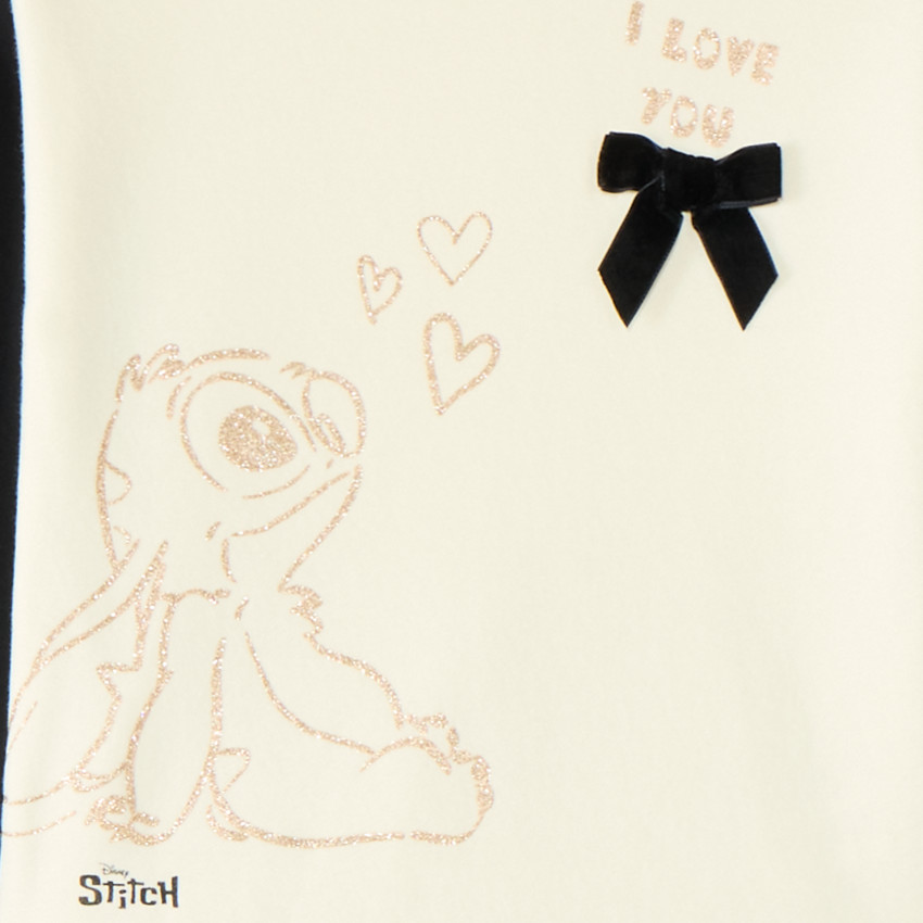 Ensemble 2 pièces sweat et jogging fille Stitch Disney 