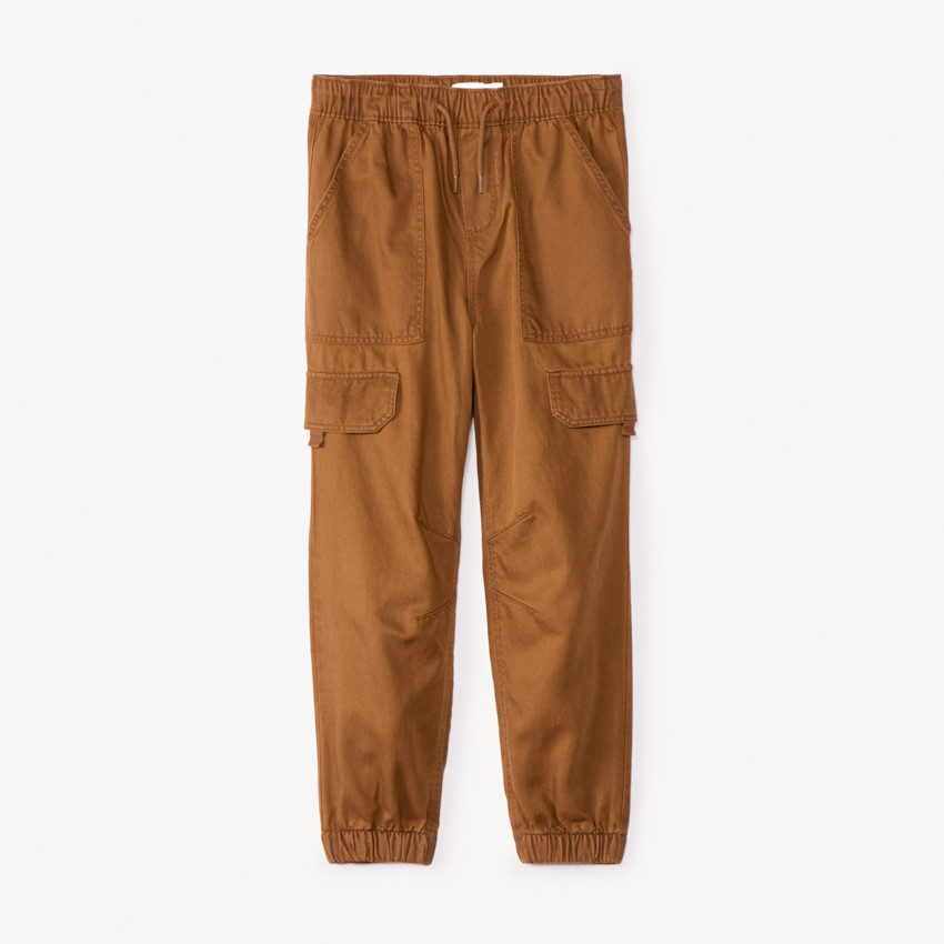 Pantalon jogger en twill uni pour garçon 