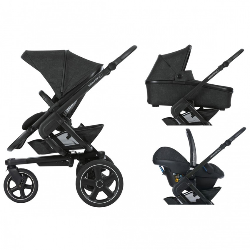 Poussette Nova 3 roues - Nomad Black 
