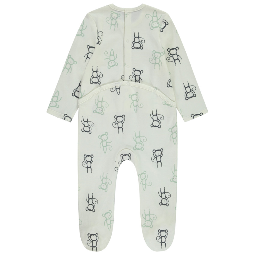 Lot de 3 dors-bien motifs singe pour bébé garçon avec ouvertures différentes selon l'âge 