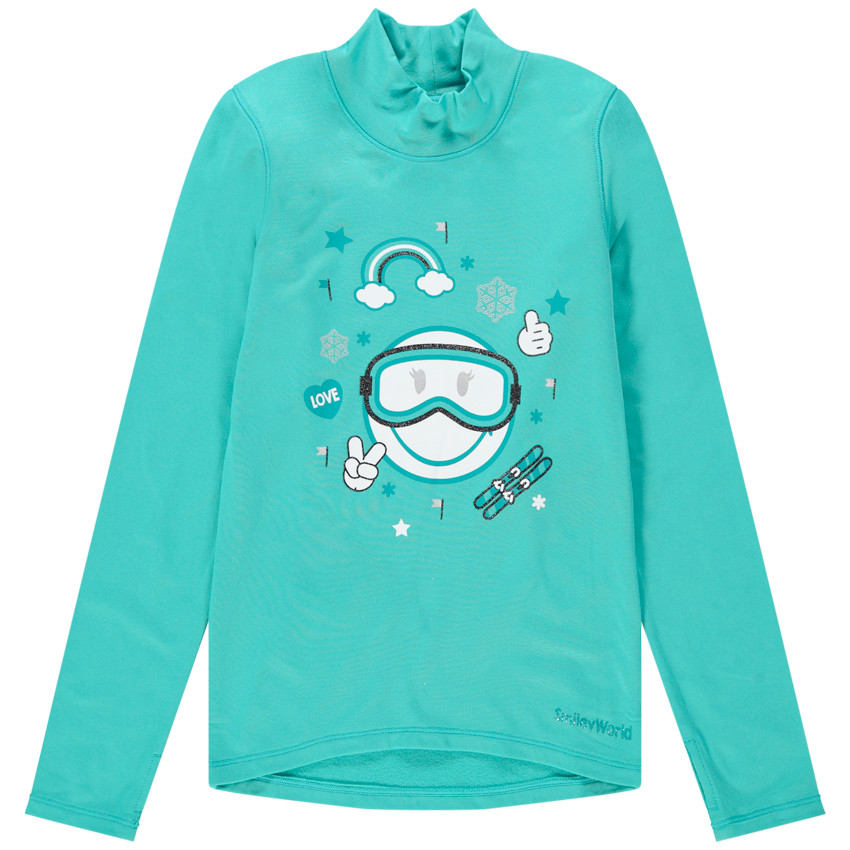 Sous-pull de ski col cheminée print SmileyWorld 