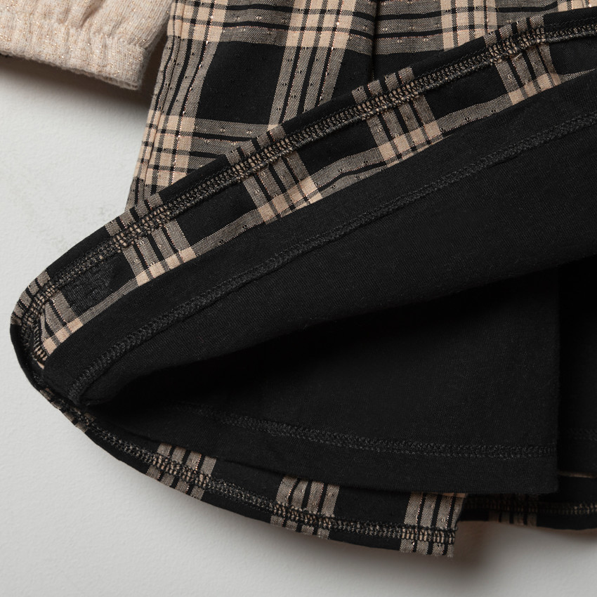 Robe effet 2 en 1 à capuche en molleton brillant pour enfant fille 