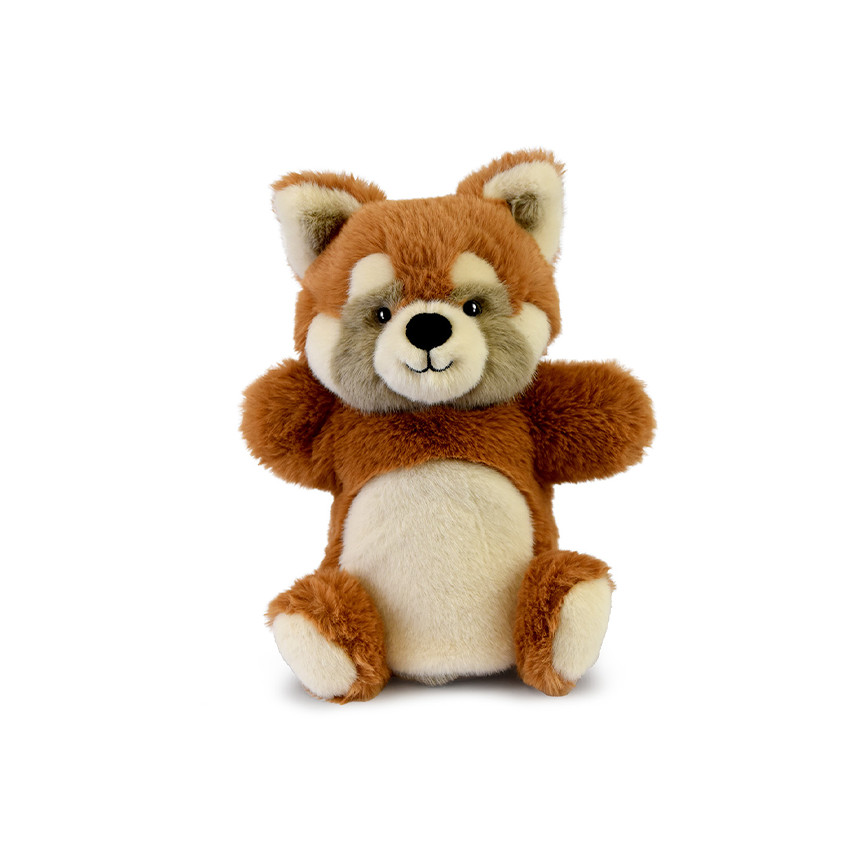 Petite peluche Podcolle marionnette panda roux  