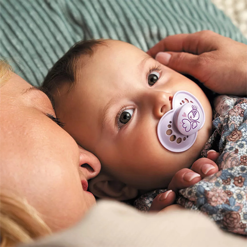 Lot de 2 sucettes silicone Original 6M+ collection nature (modèle aléatoire) 