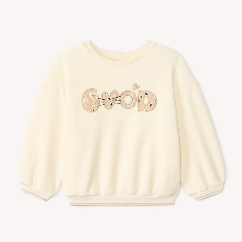 Sweat polaire oversize pour bébé fille