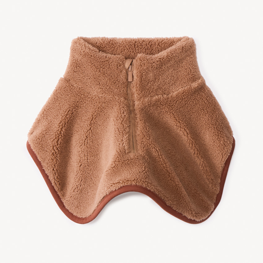 Cache-cou à col zippé en sherpa pour garçon