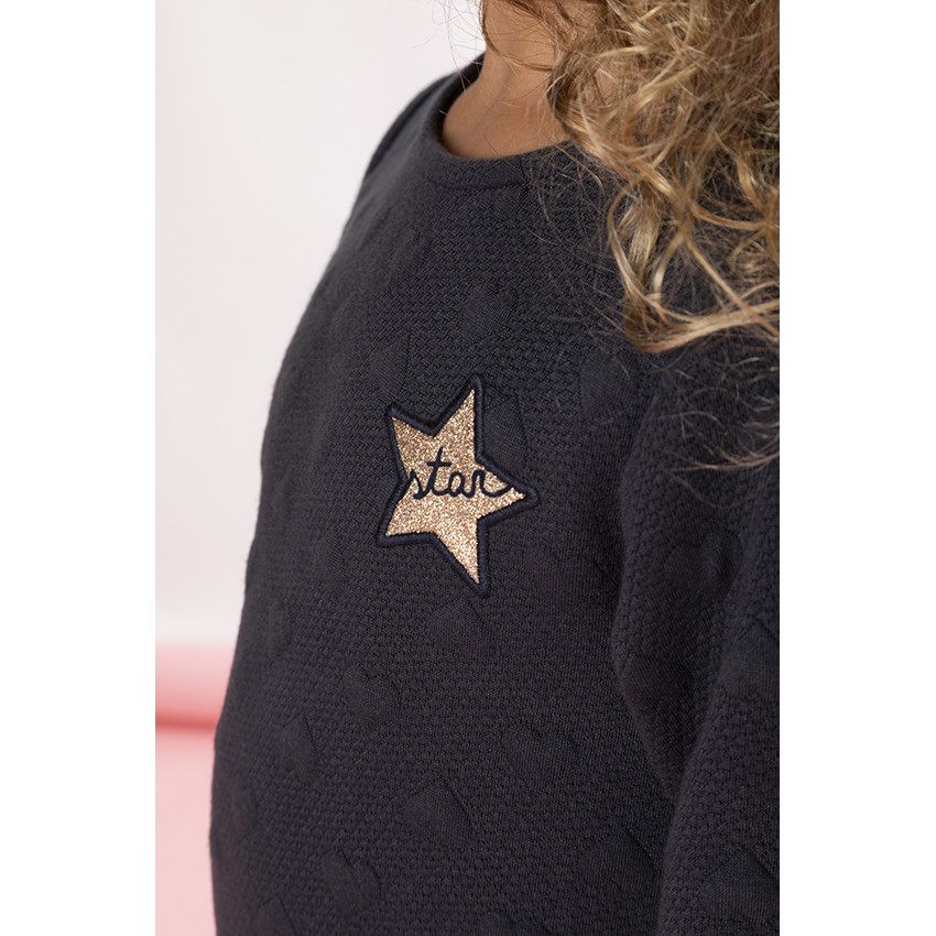 Robe manches longues en jaquard pour fille  