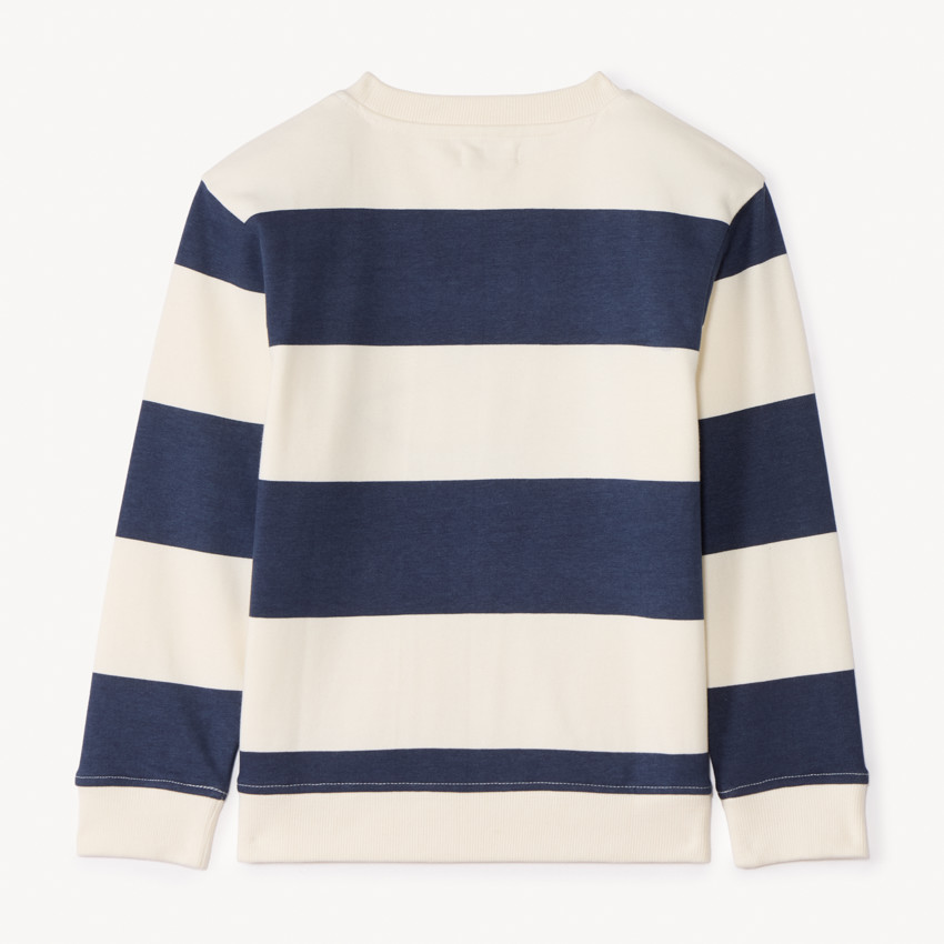 Sweat en molleton avec requin brodé pour garçon 