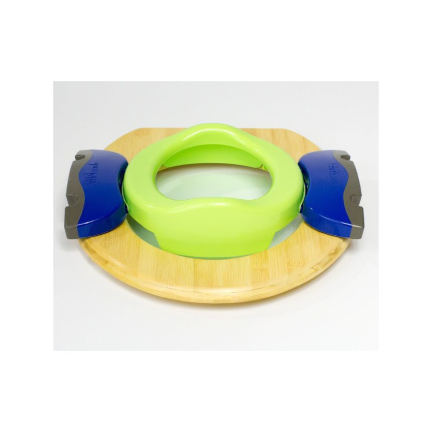 Pot de voyage/reducteur de toilettes 2 en 1 - Vert 