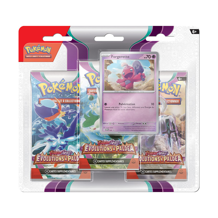 Pack de 3 boosters Pokémon Écarlate et Violet modèle aléatoire 