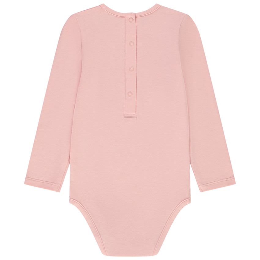 Lot de 3 bodies manches longues unis pour bébé fille 