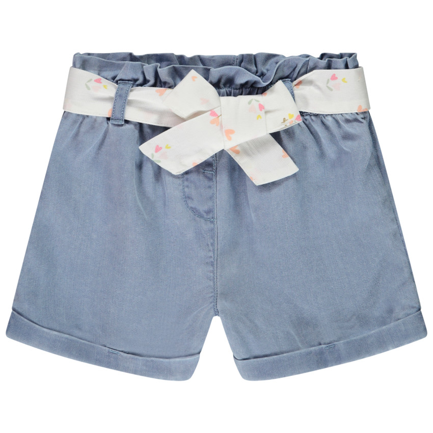 Short en toile avec ceinture à nouer pour bébé fille - Bleach