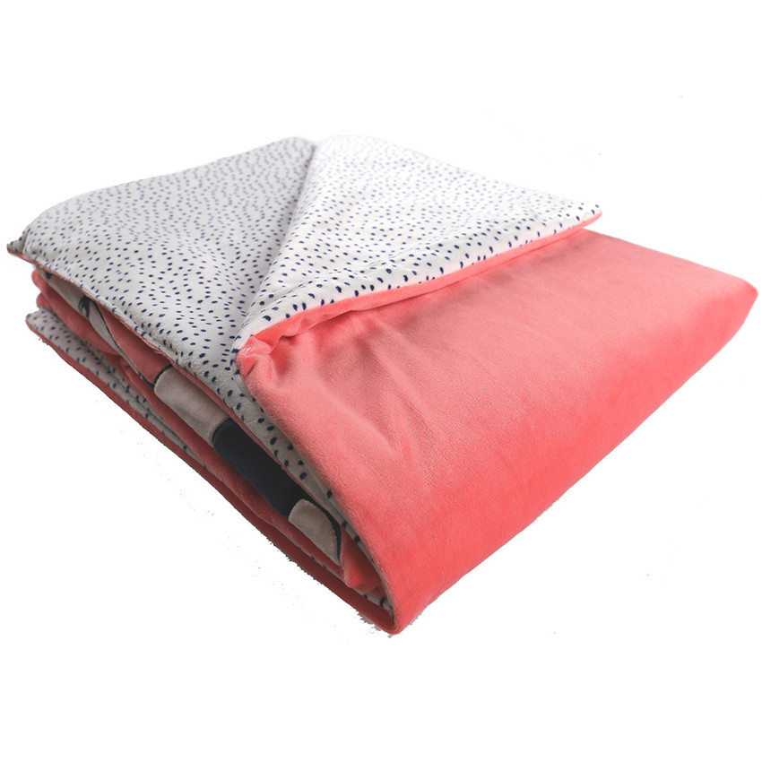 Couverture en Veloudoux® 100x140cm - Amy & Zoé 