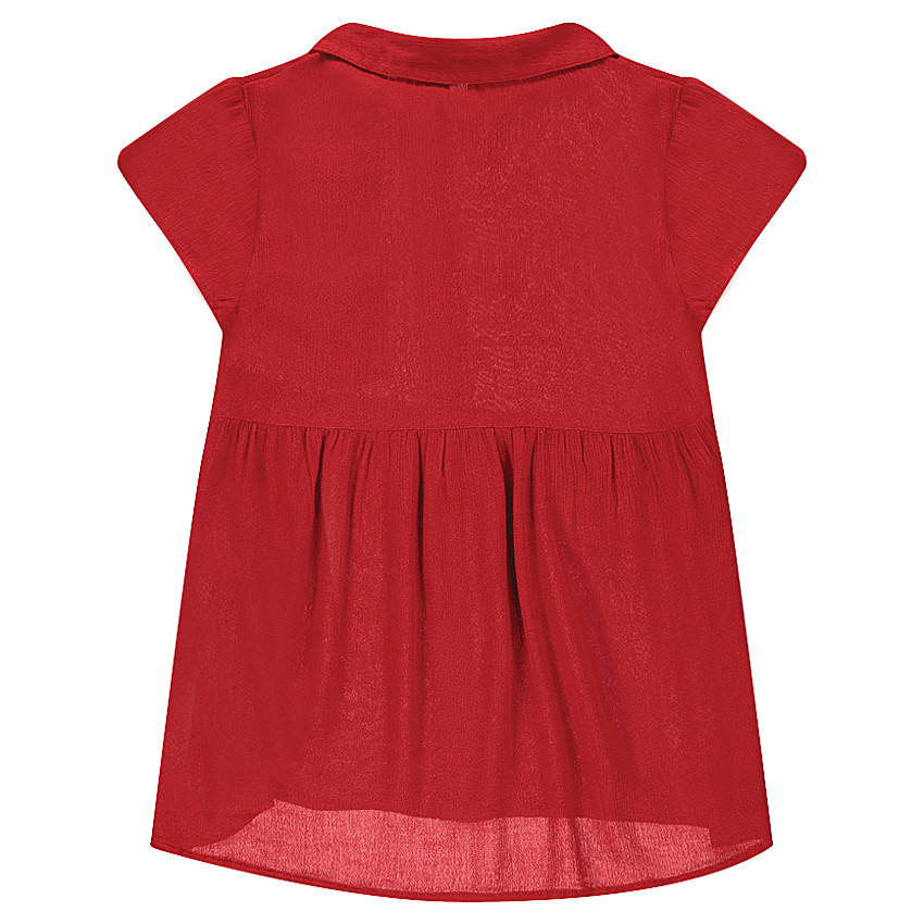 Junior - Chemise fluide manches courtes esprit tunique 