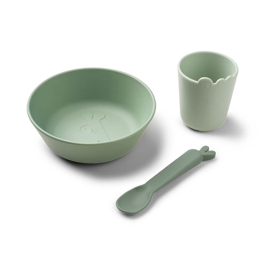 Kit vaisselle premier repas Kiddish - Vert 